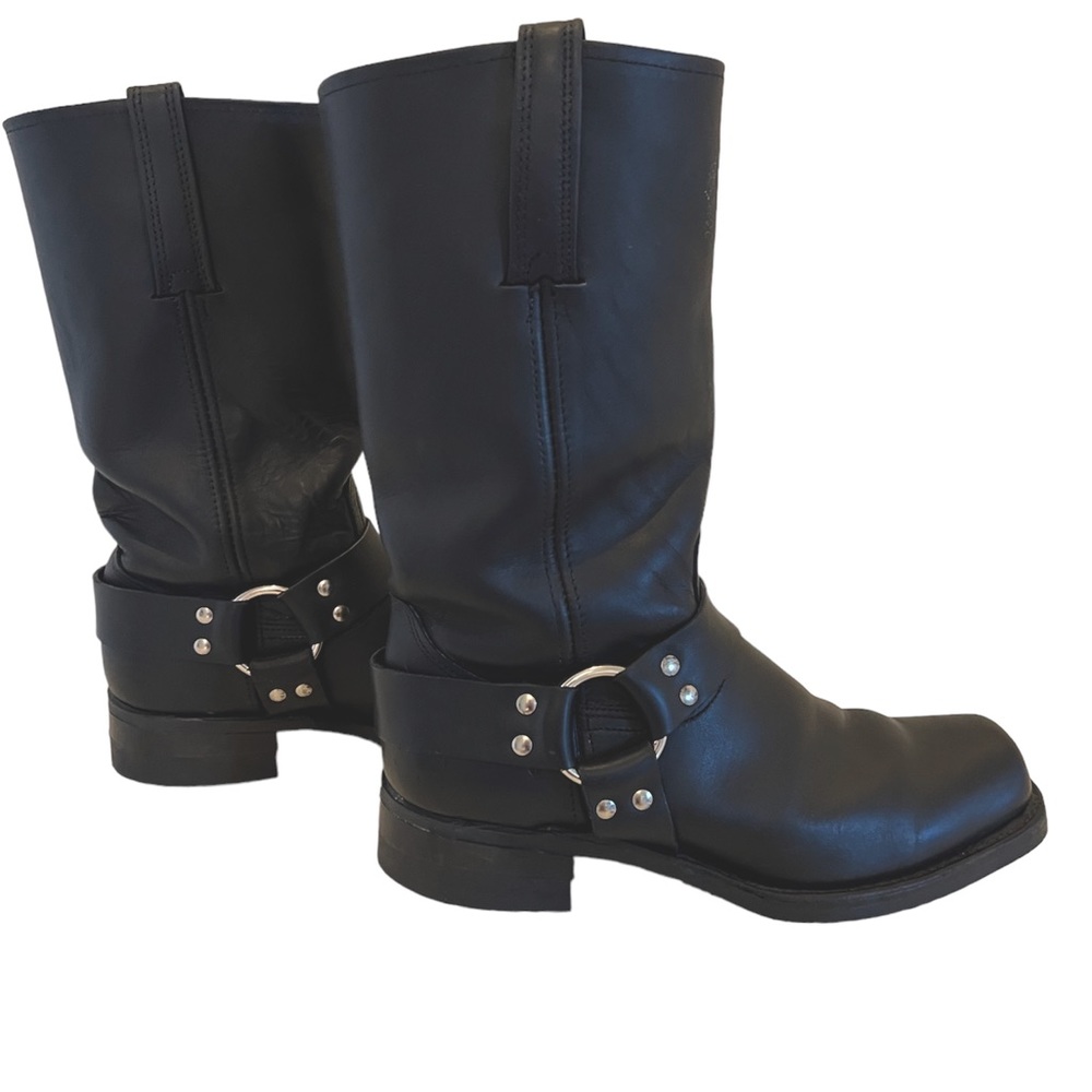 Fry’s Harness 12R Leather Motorcycle Boots US  Men’s 9.5, Women’s 11